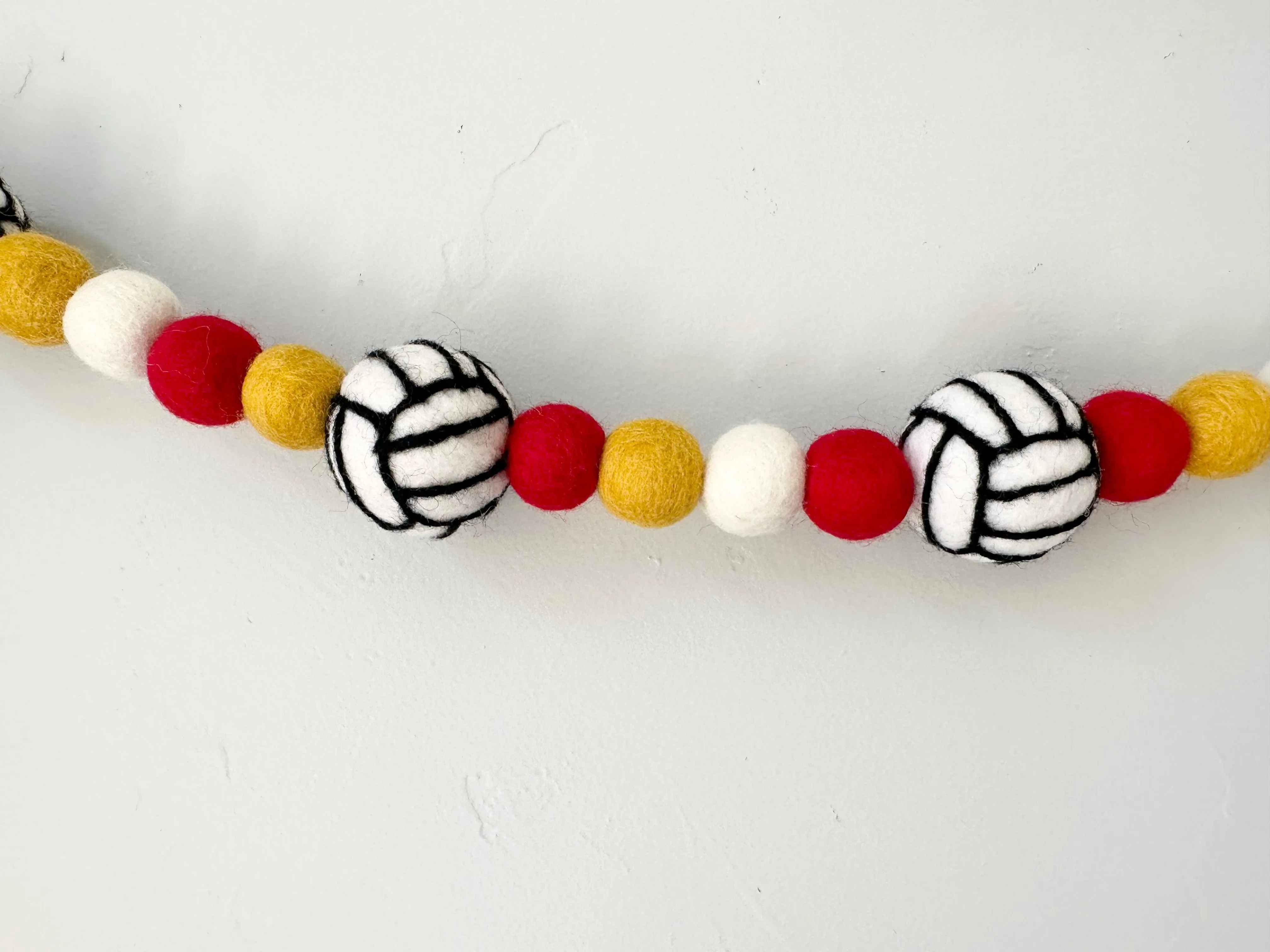 School Volleyball Garland