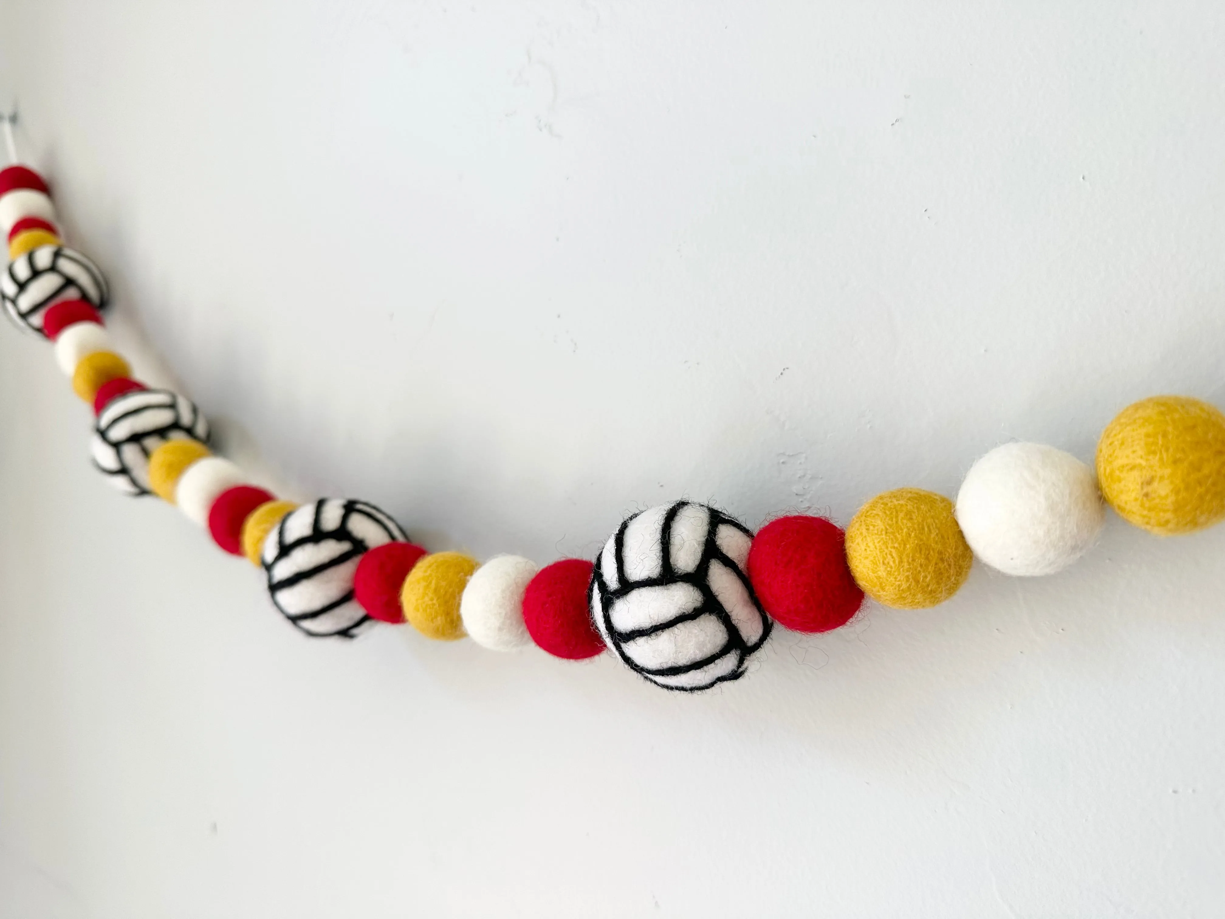 School Volleyball Garland