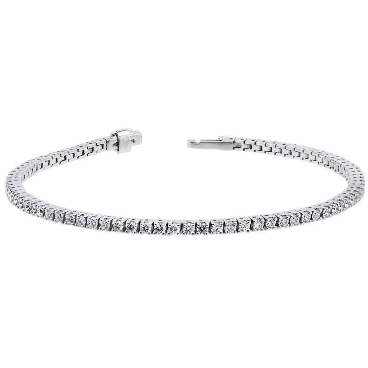 Sidalo Bracelet Tennis Gold White 18kt Diamonds 2.85CT color G Puree G VS M-4591