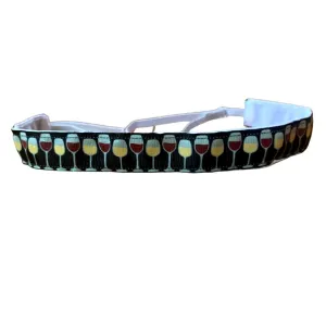 Sparkly Wine Glasses Non Slip Headband
