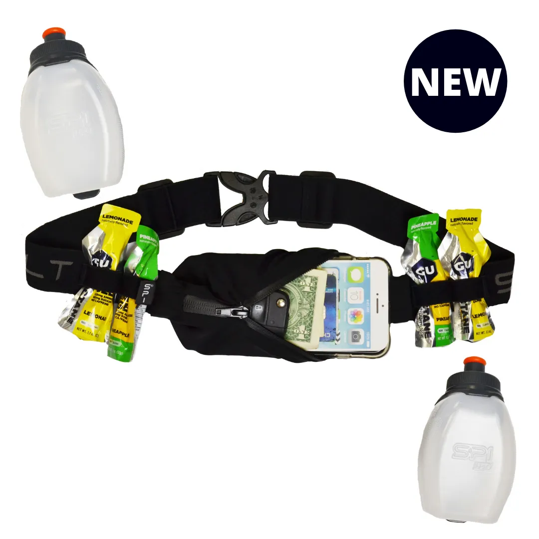 SPIbelt Distance Pro Hydration Running Belt with 2 x 8oz (240ml) bottles