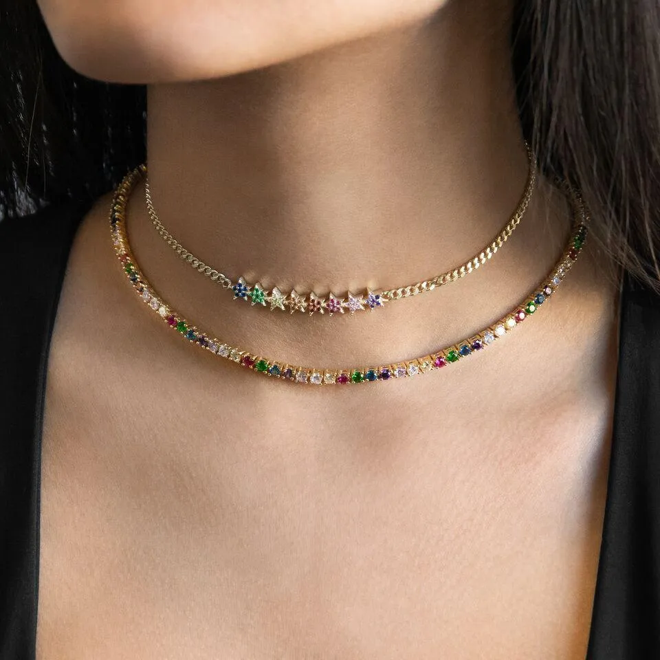 Stars Cuban Chain Choker