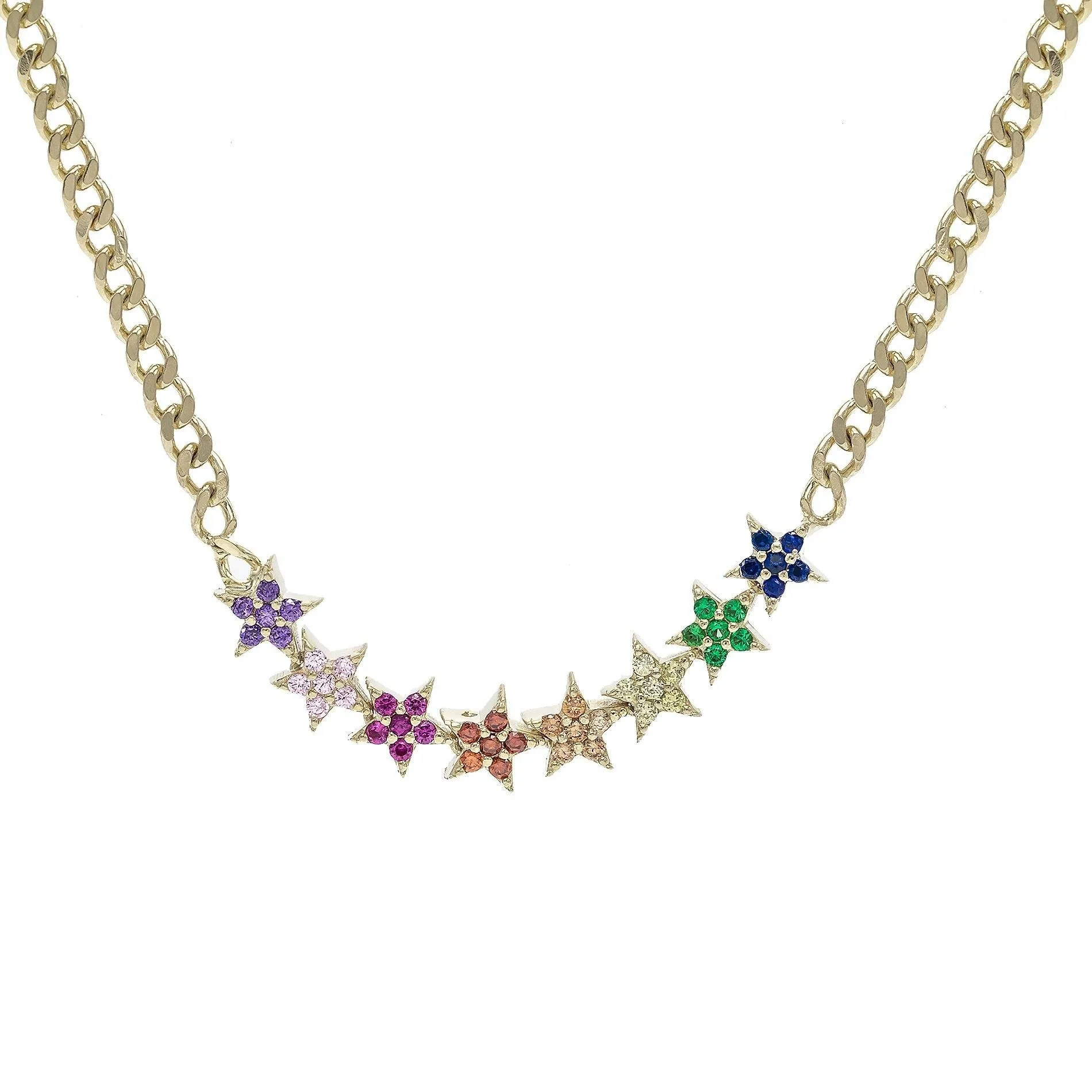 Stars Cuban Chain Choker