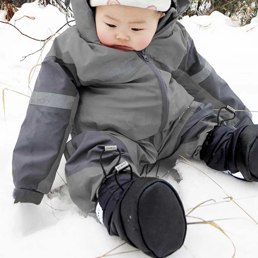 Stonz Baby Puffer Winter Booties - Black