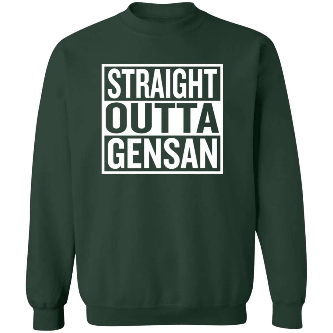 Straight Outta Gensan Unisex Crewneck Pullover Sweatshirt