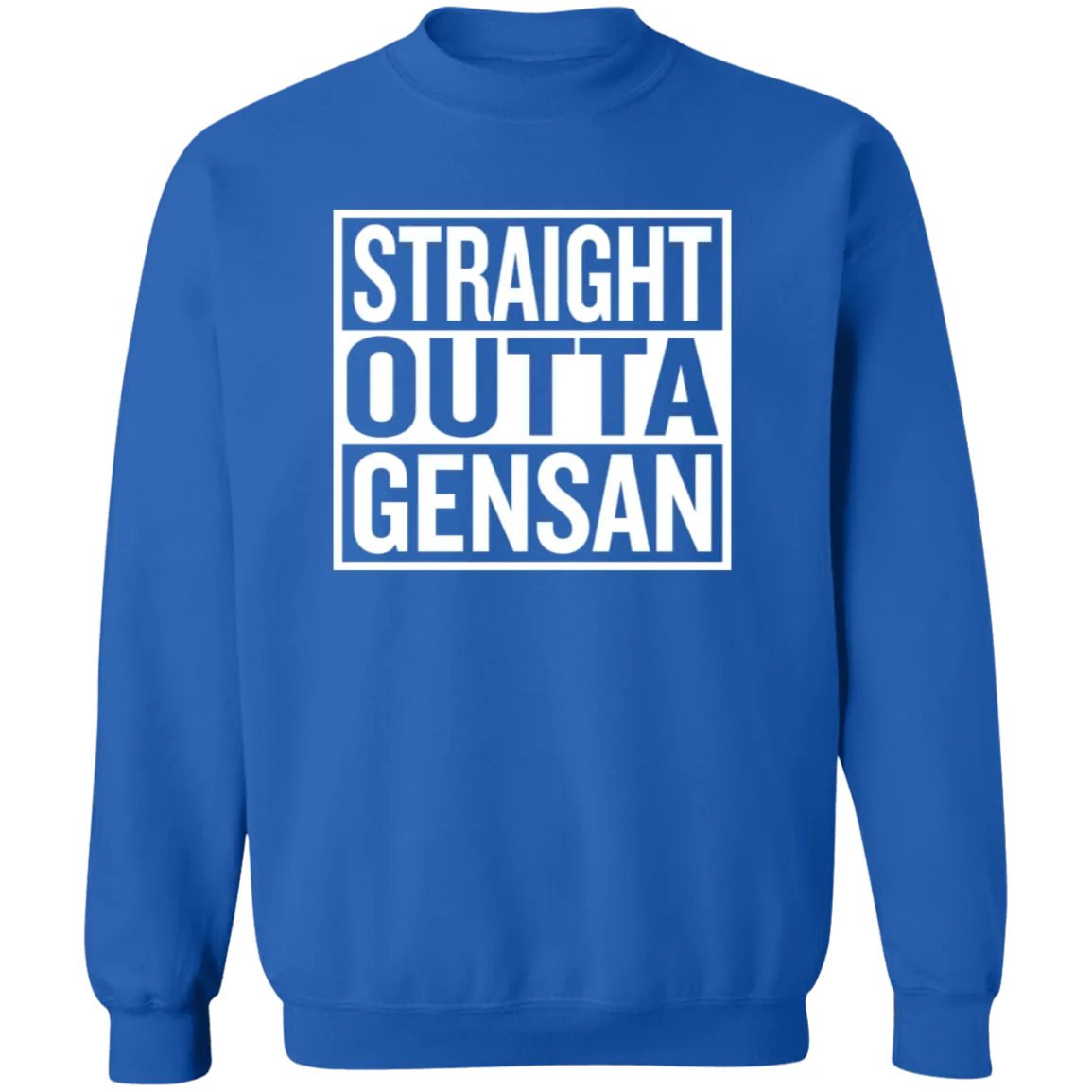 Straight Outta Gensan Unisex Crewneck Pullover Sweatshirt