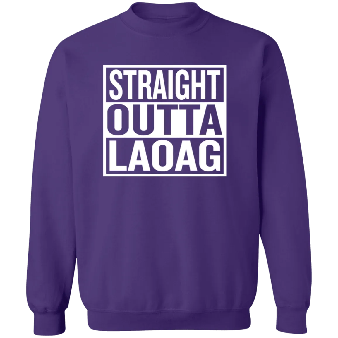 Straight Outta Laoag Unisex Crewneck Pullover Sweatshirt