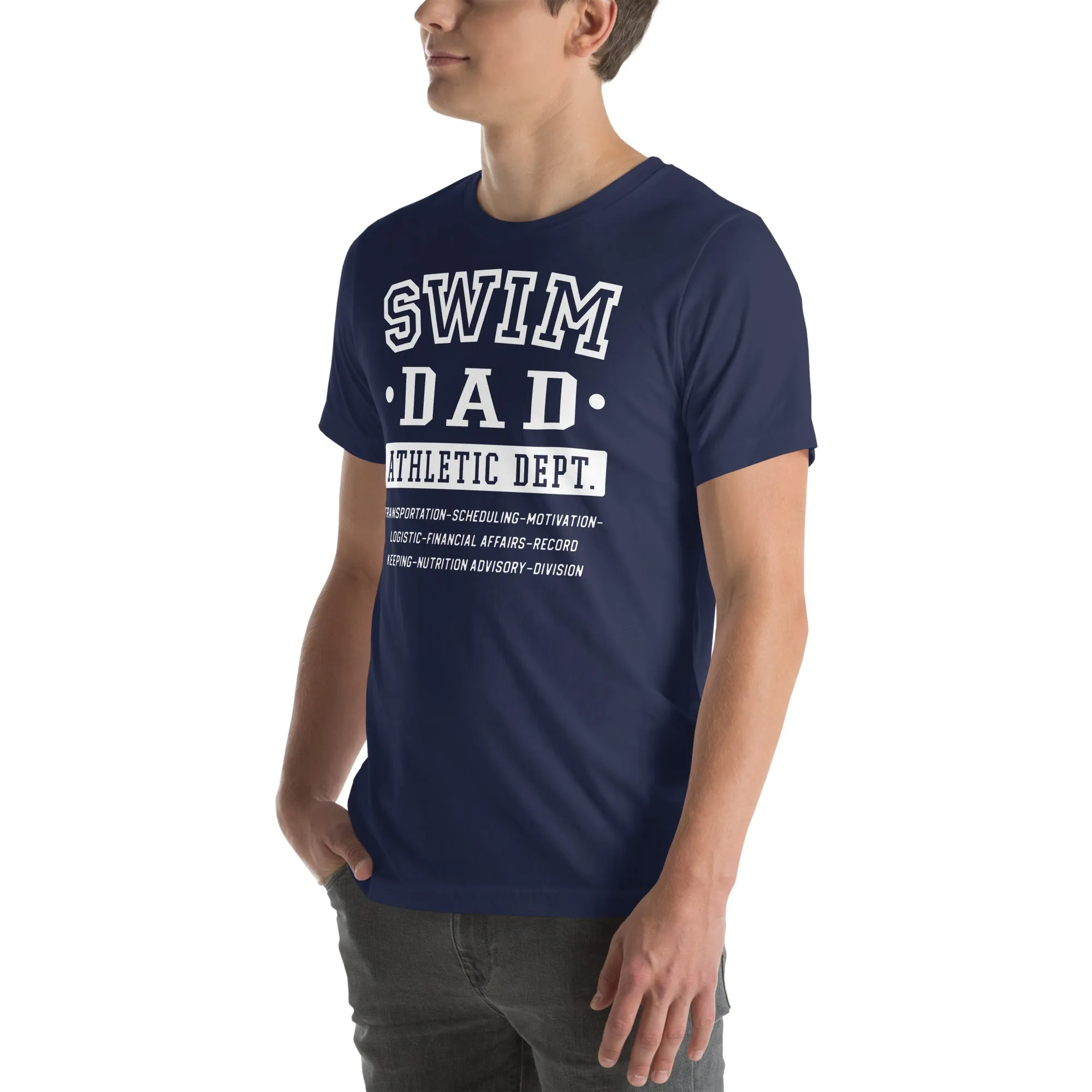Swim Dad Athletic Dept. Jobs T Shirt
