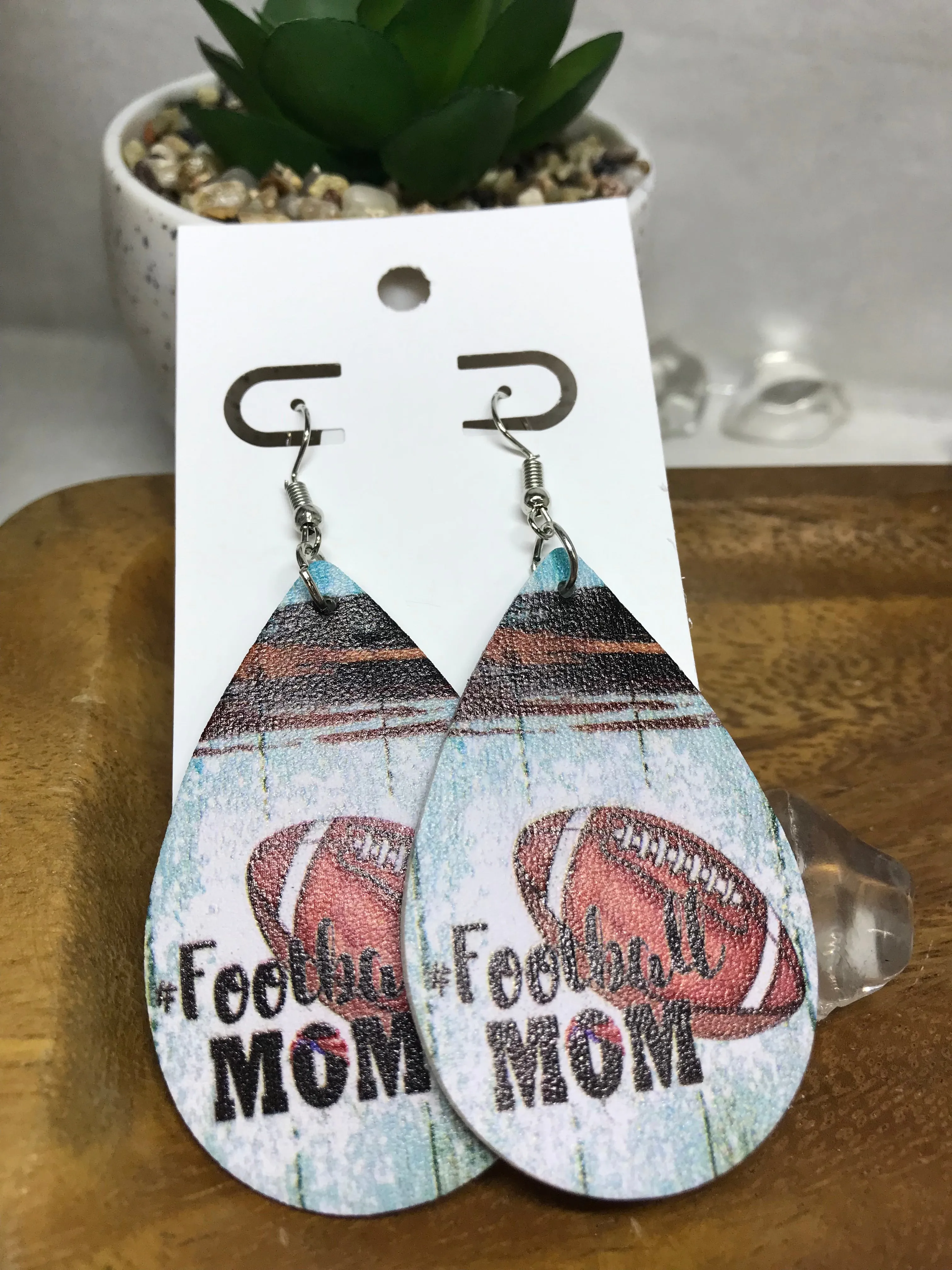 Teardrop Sport Mom Earrings