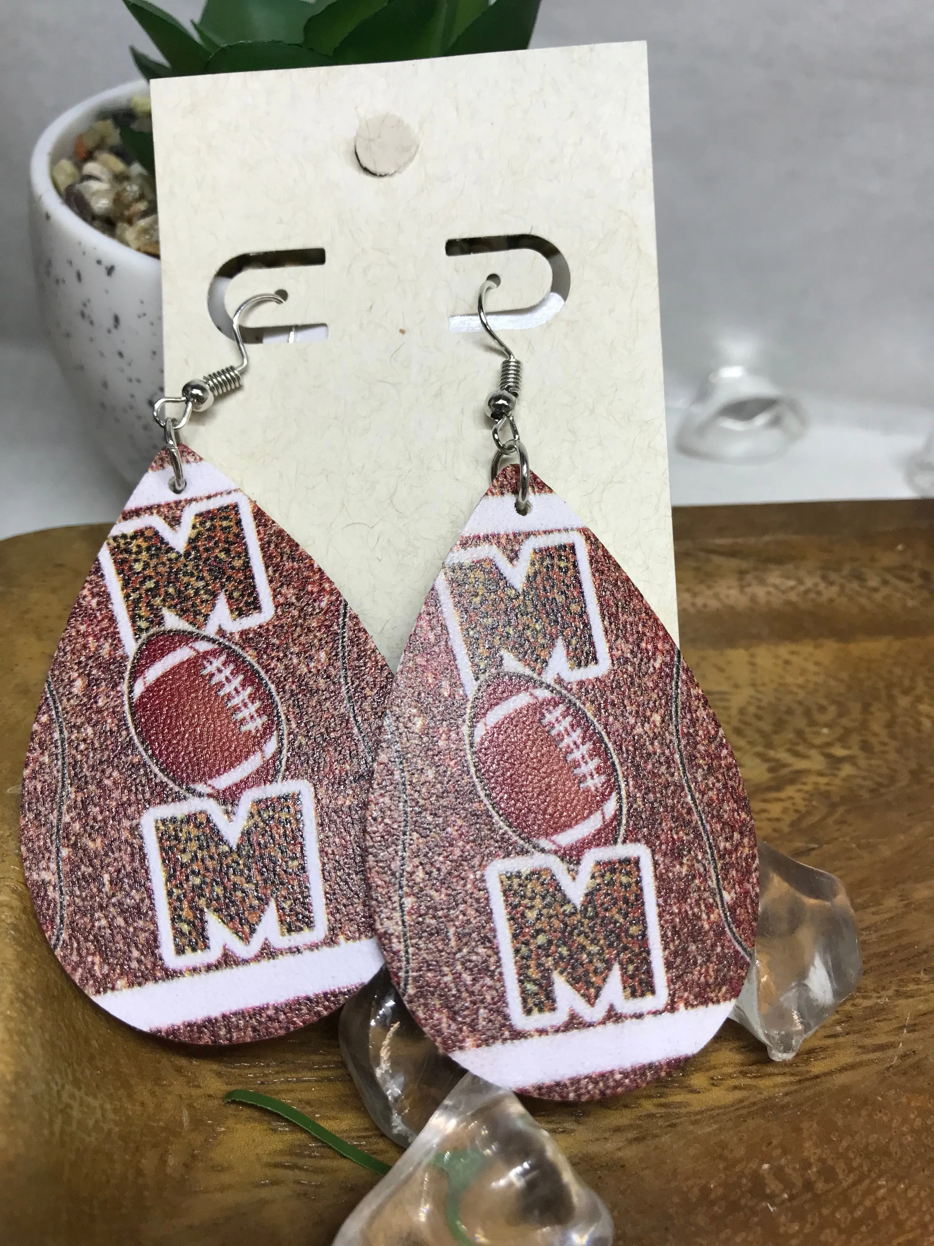 Teardrop Sport Mom Earrings