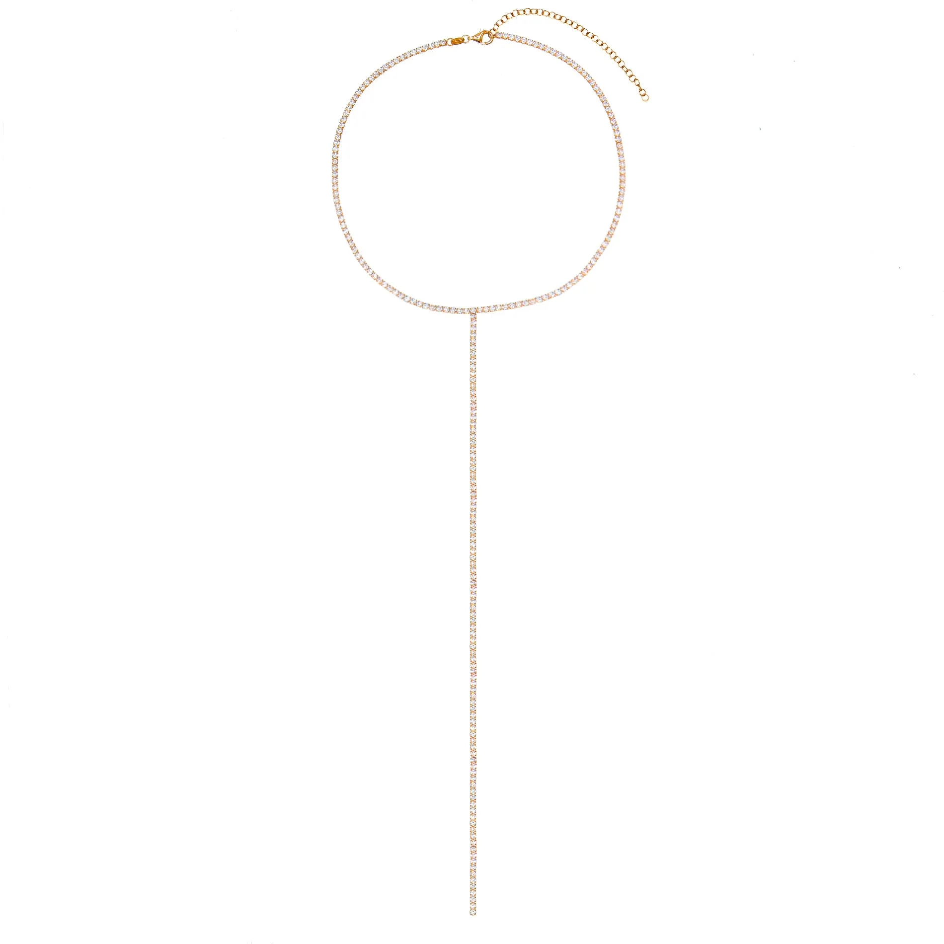 Tennis Lariat Necklace