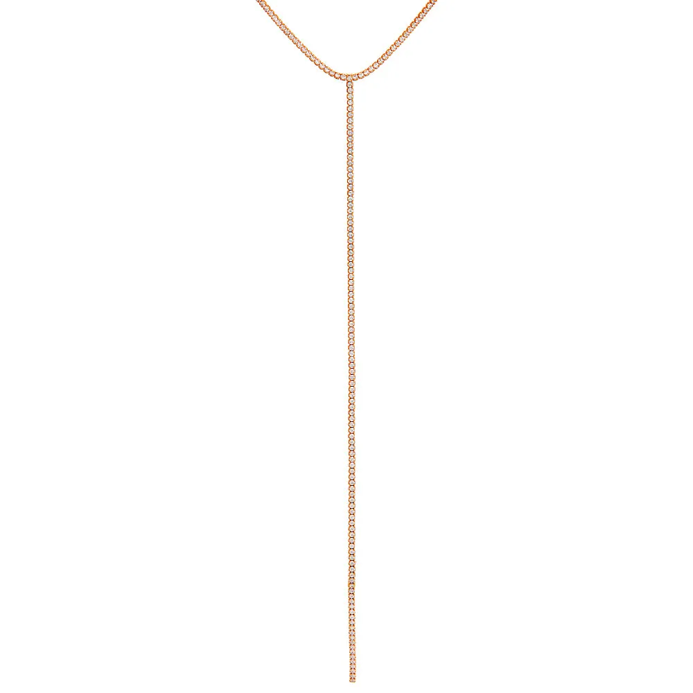 Tennis Lariat Necklace