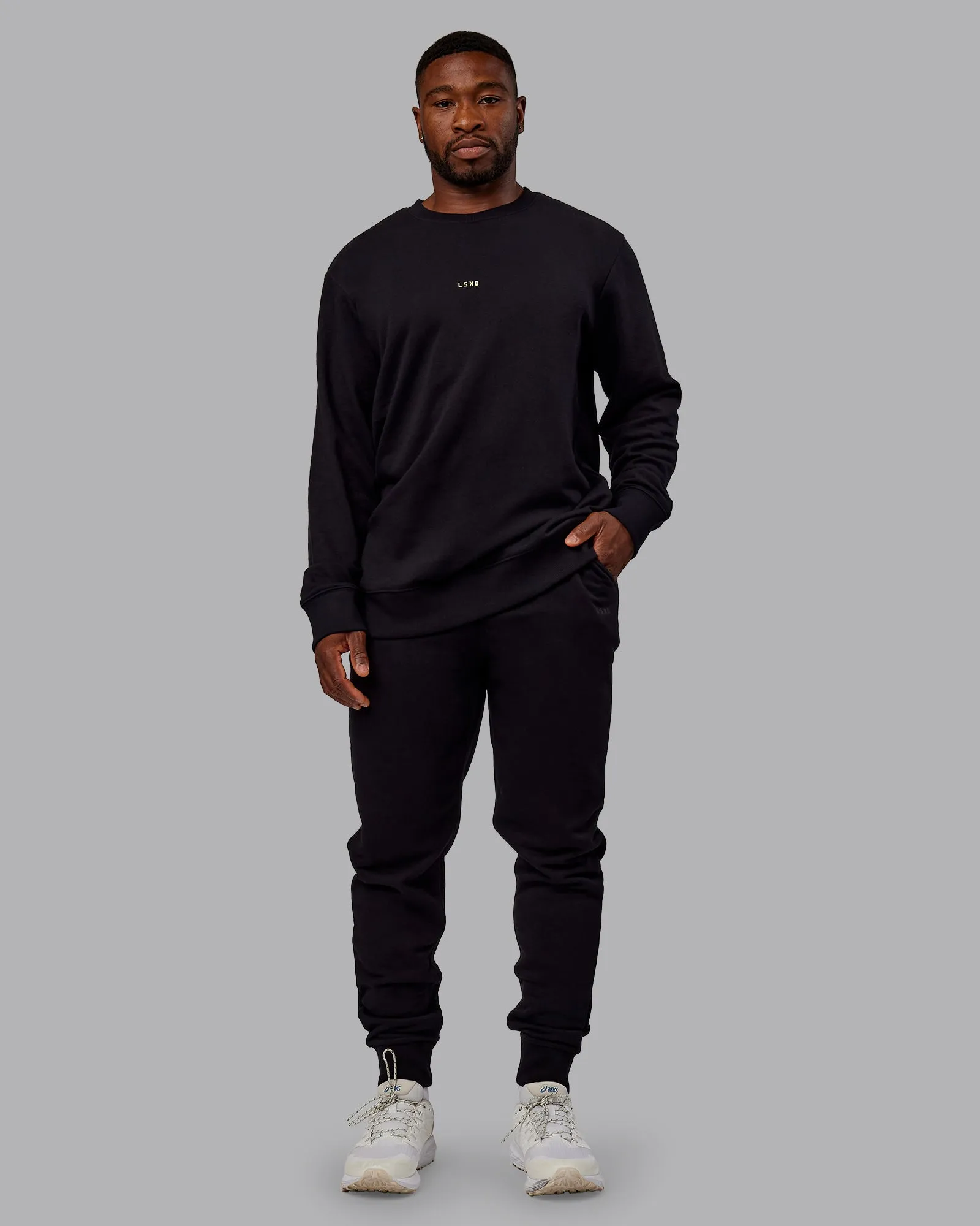 Terry Track Pants - Black