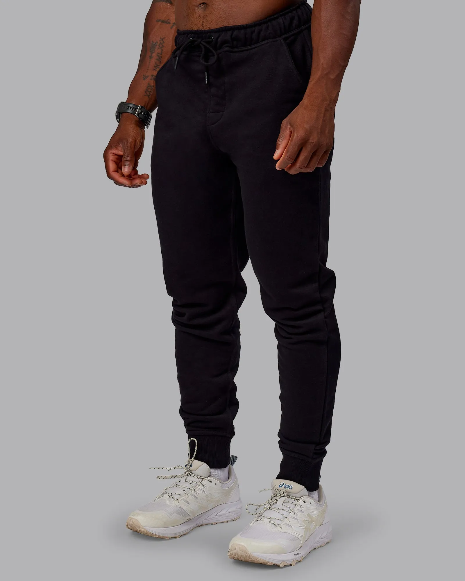 Terry Track Pants - Black