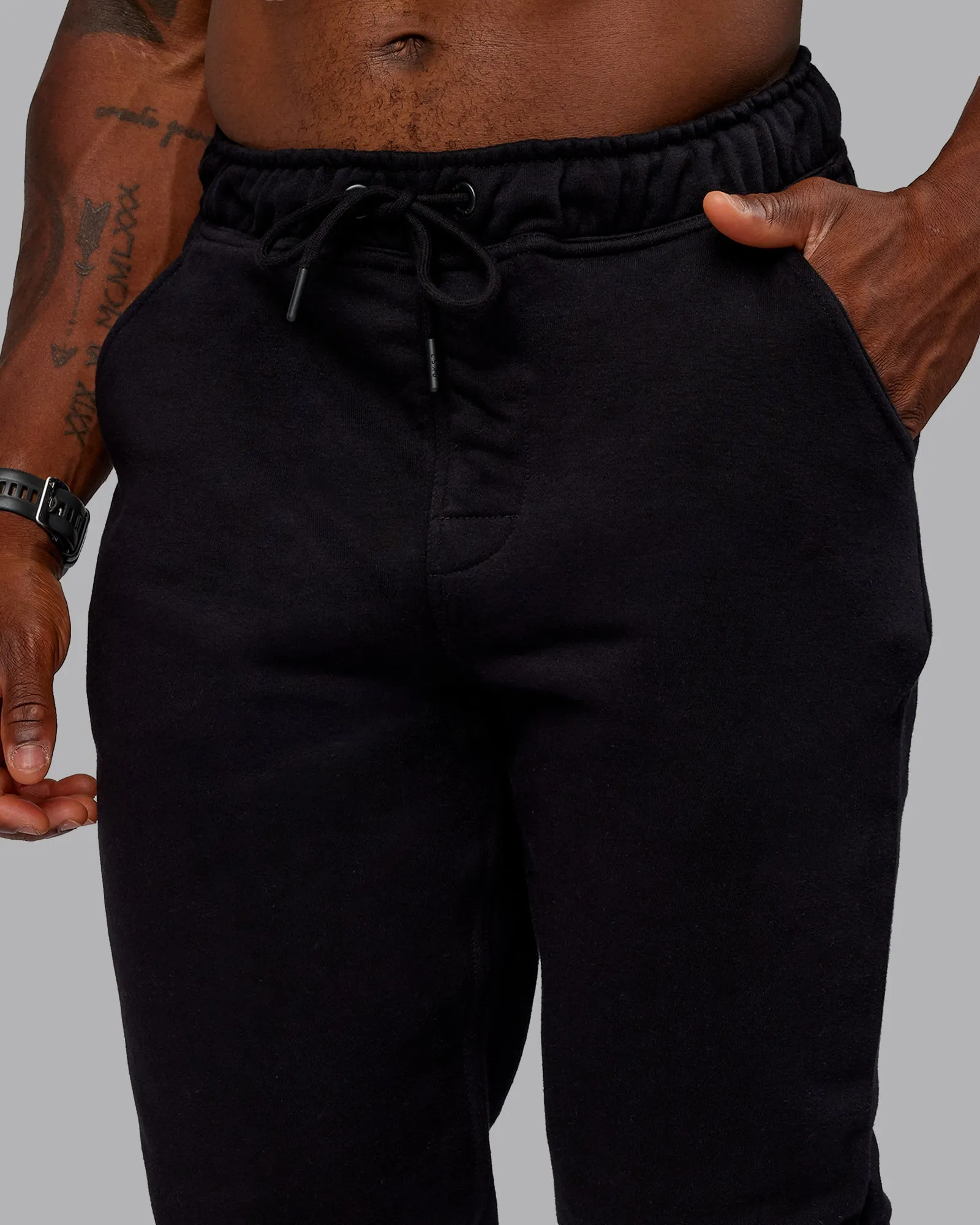 Terry Track Pants - Black