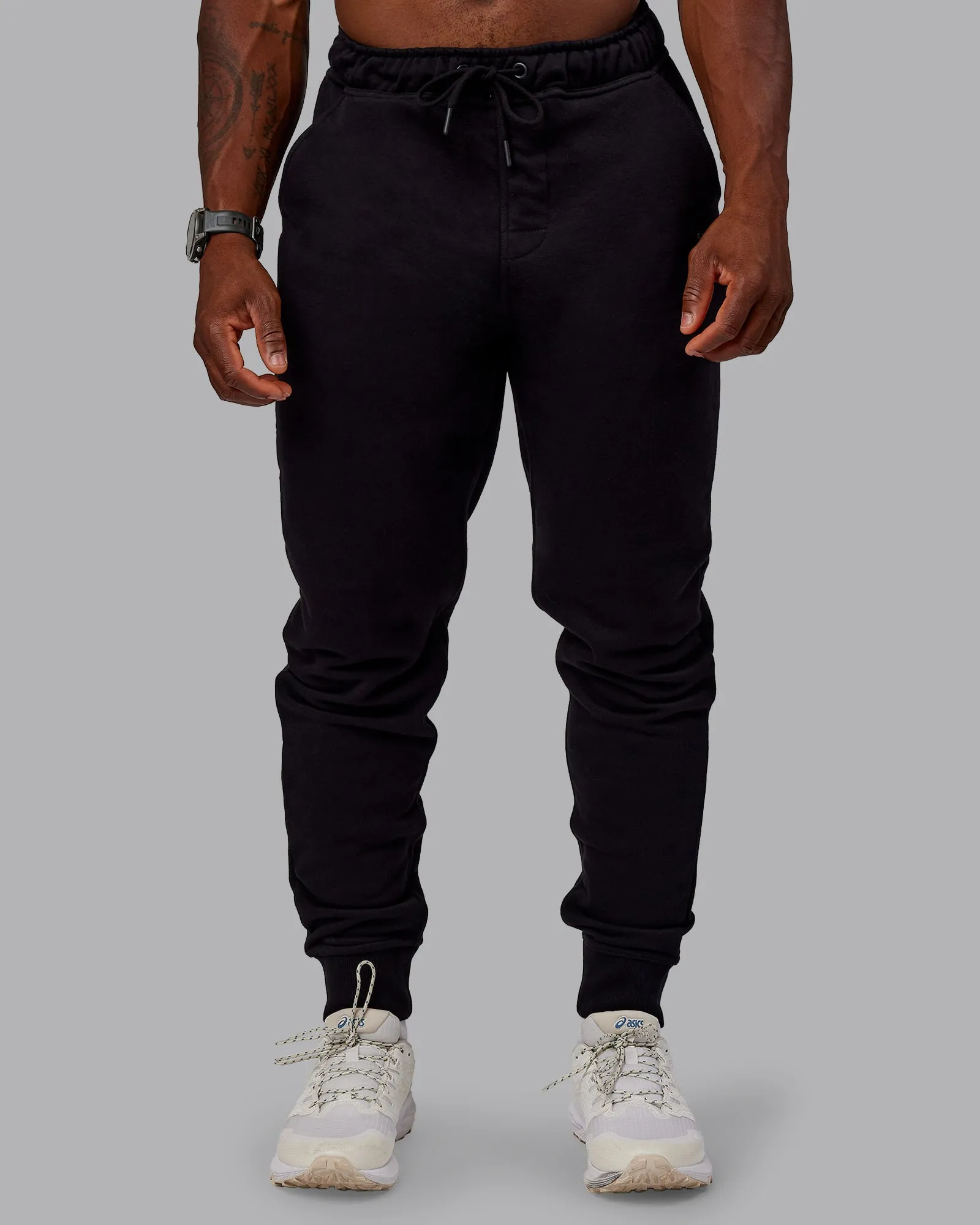 Terry Track Pants - Black