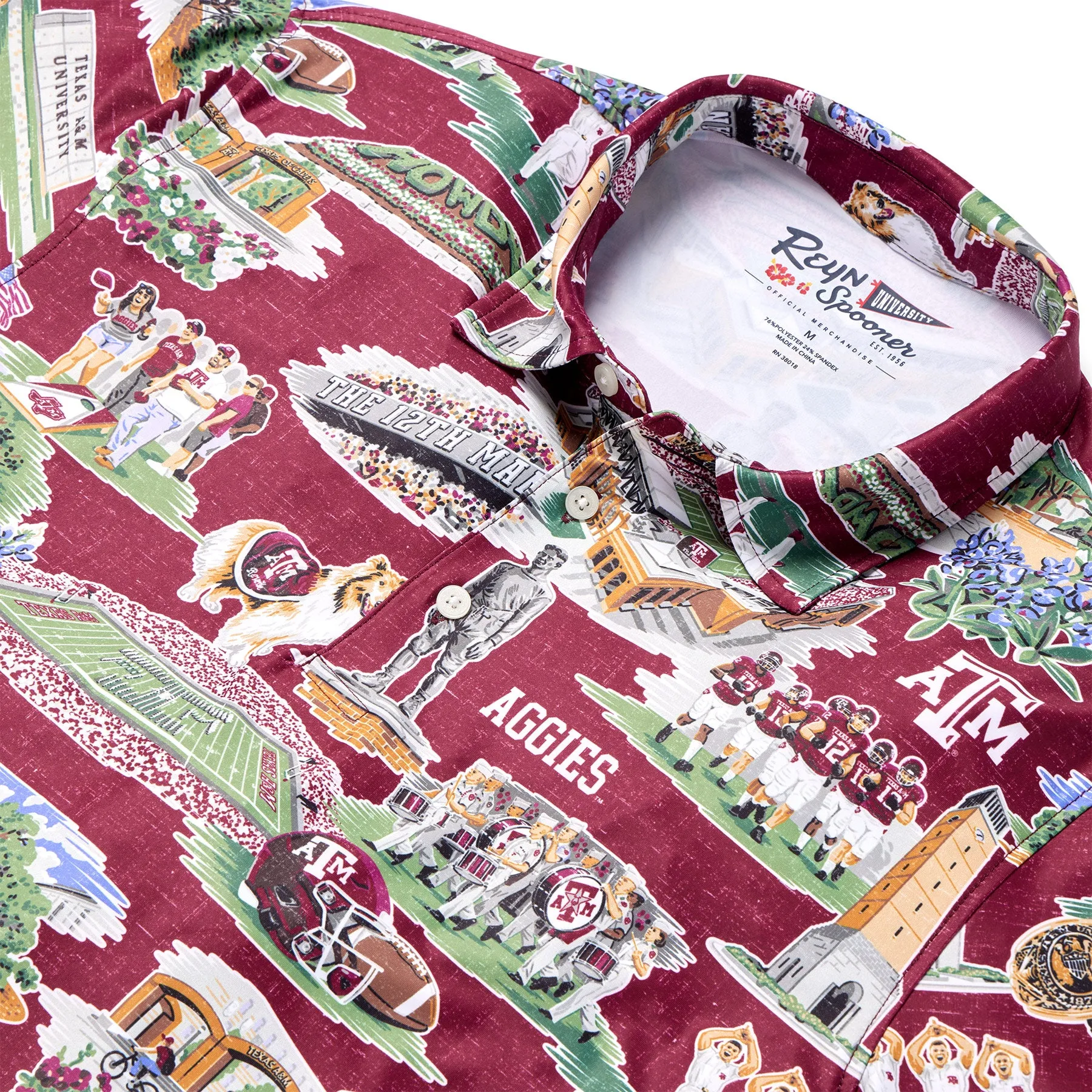 TEXAS A&M UNIVERSITY SCENIC PERFORMANCE POLO