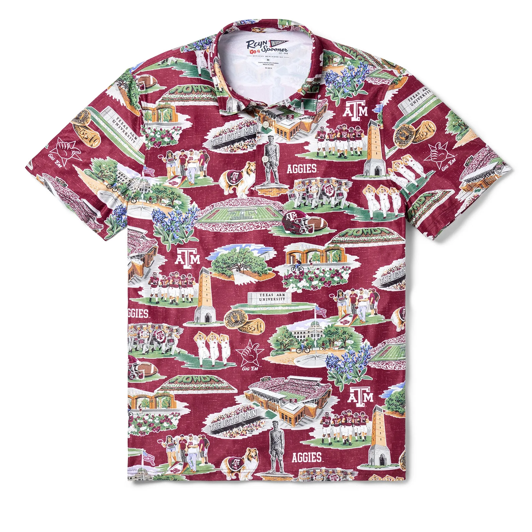 TEXAS A&M UNIVERSITY SCENIC PERFORMANCE POLO