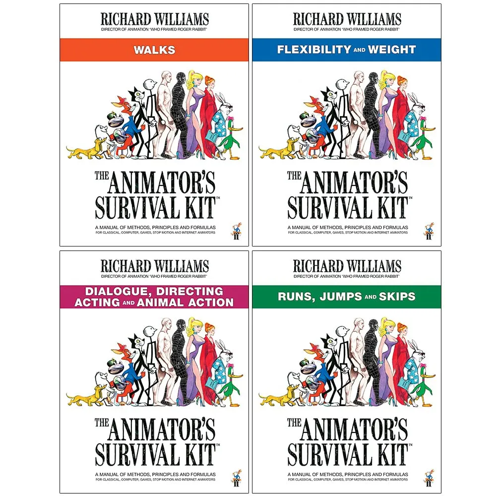 The Animator's Survival Kit Collection 4 Books Set By Richard Williams