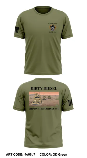 Third BN, 4th Marines  Store 1 Core Men's SS Performance Tee - 4g08b7
