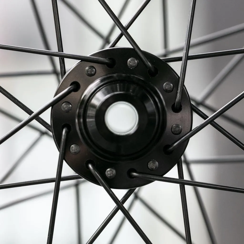 Thru-Axle Track HOPE Tech - Velocity Quill 3X | Black Clincher Front Wheel
