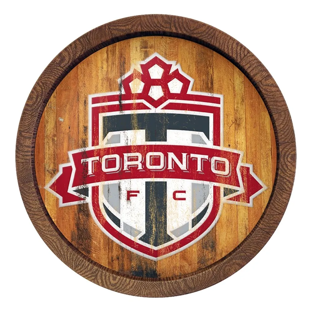 Toronto FC: Weathered "Faux" Barrel Top Sign