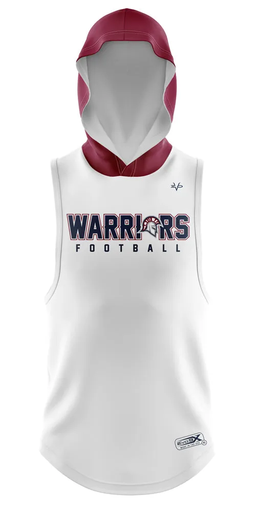 TR WARRIORS Football Lightweight Sleeveless Hoodie
