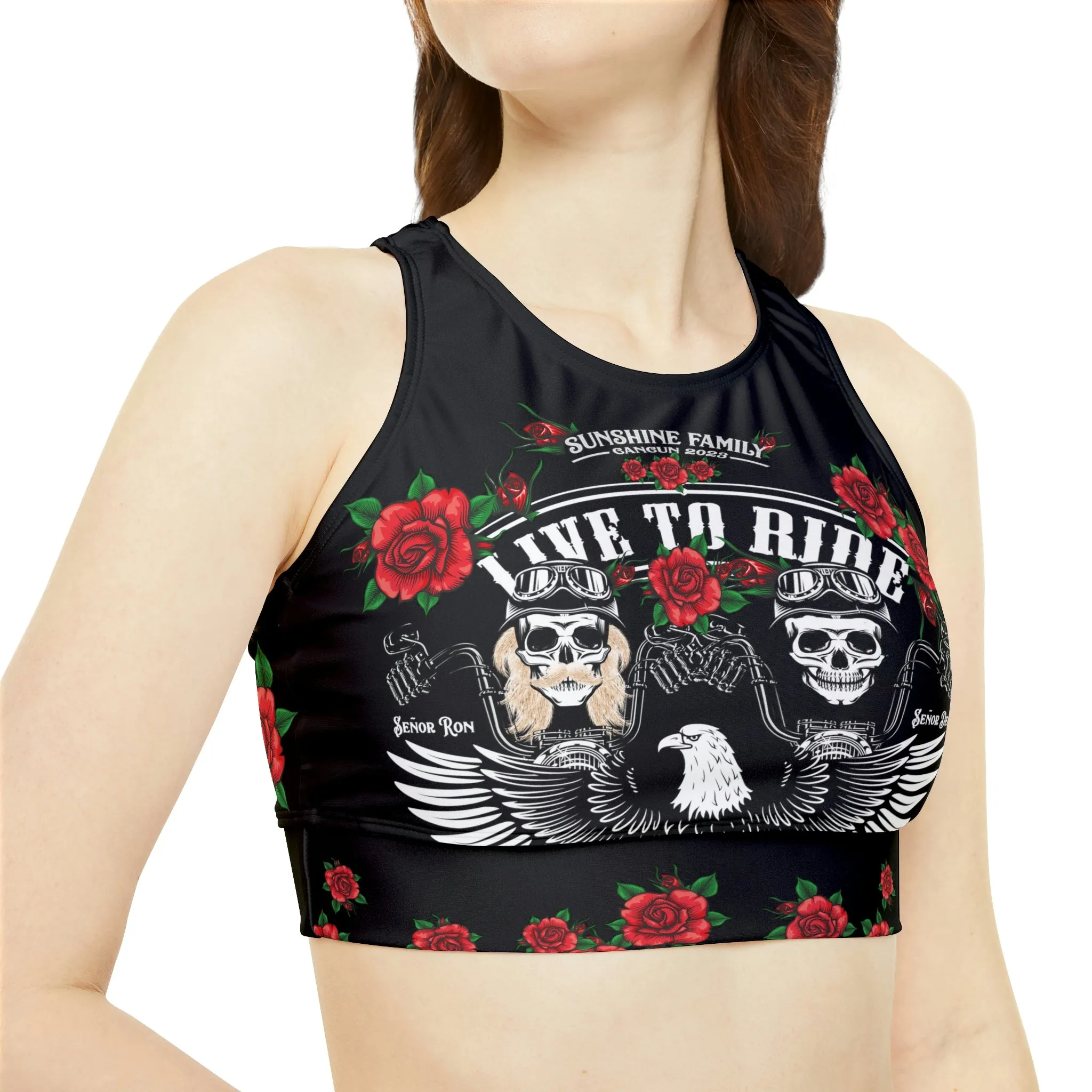 Tribute - High Neck Crop Bikini Top