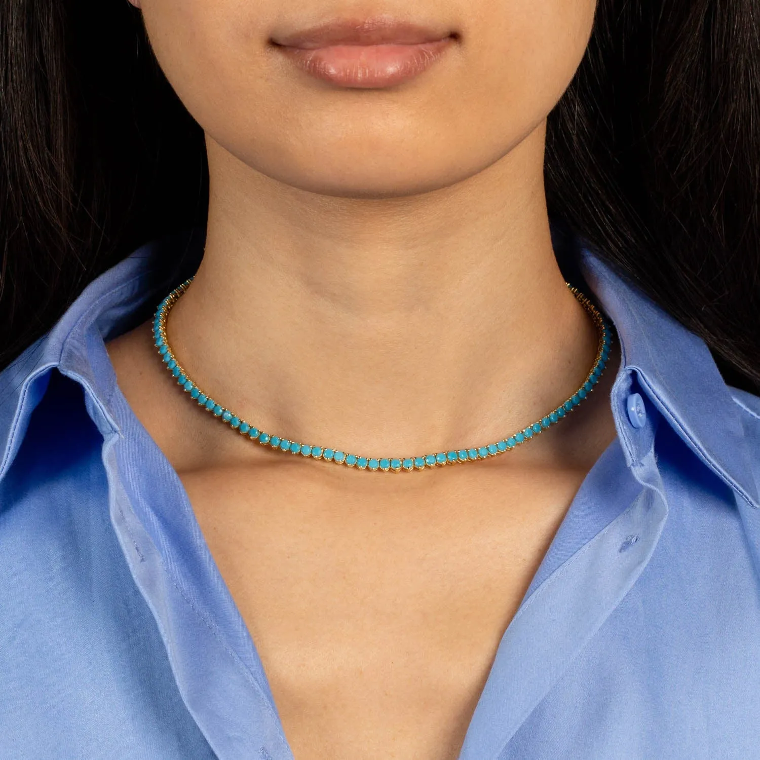 Turquoise Tennis Choker