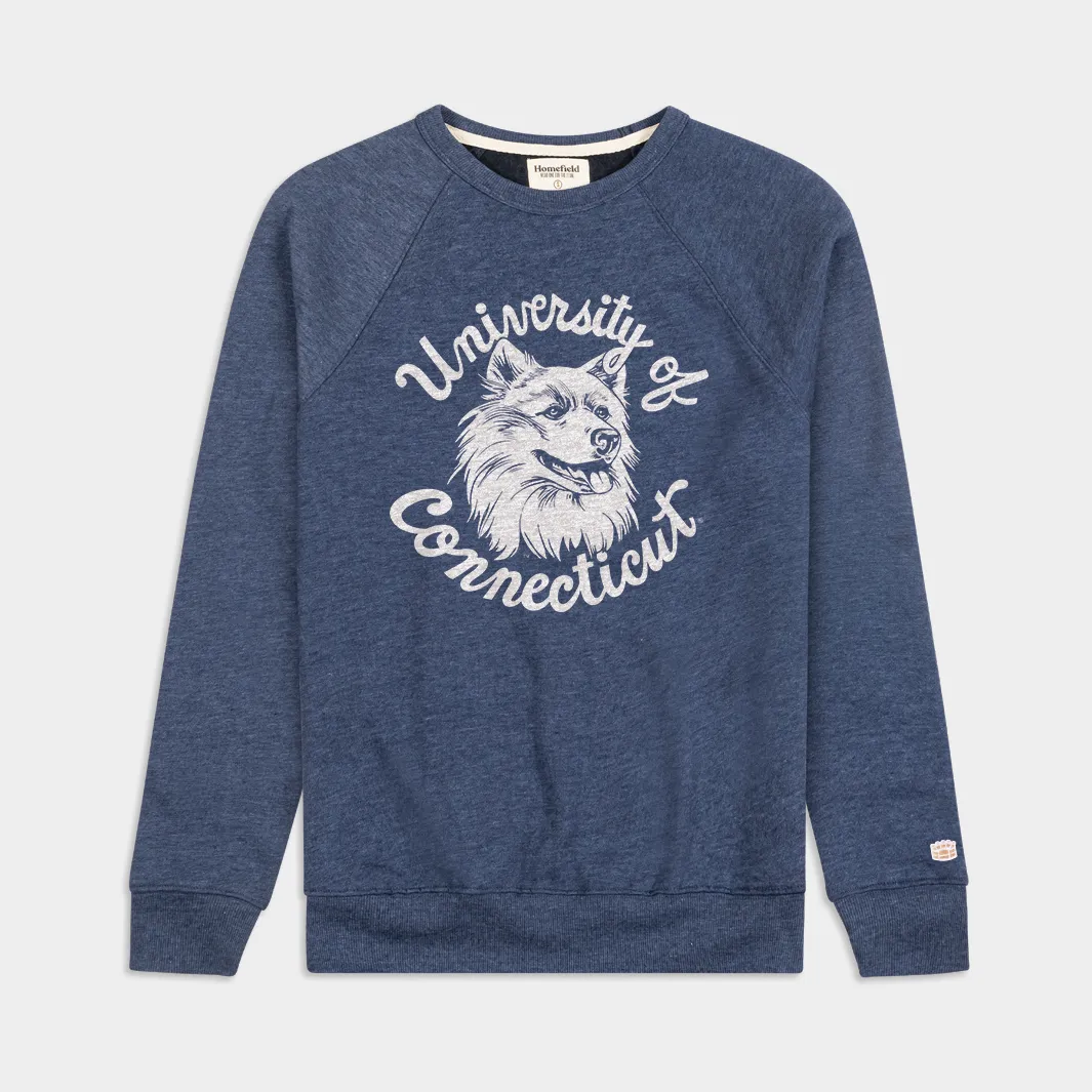 UConn Vintage Husky Logo Crewneck