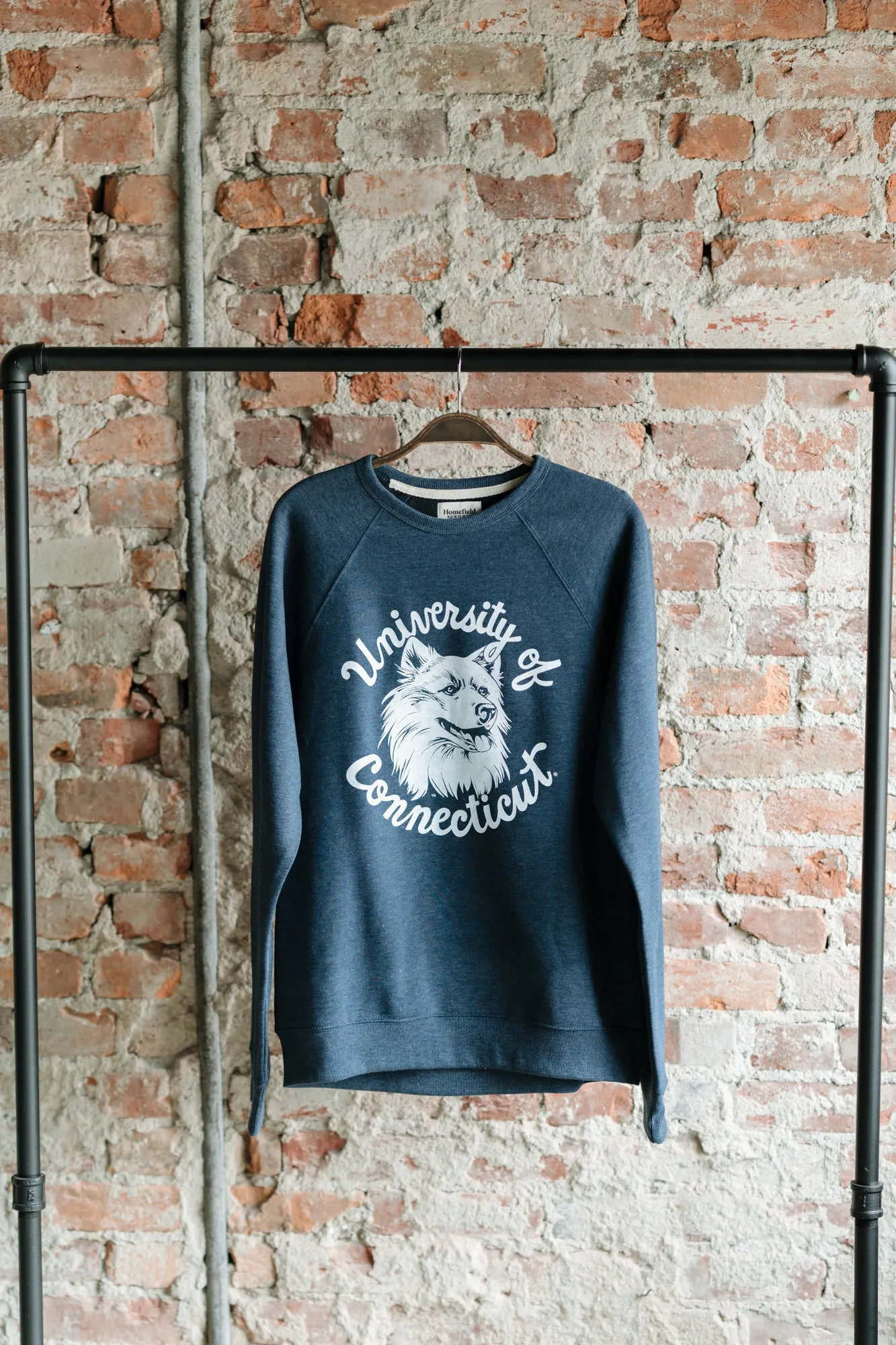 UConn Vintage Husky Logo Crewneck