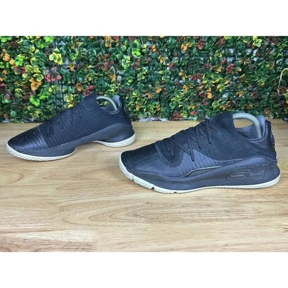 Under Armour Steph Curry 4 Low Basketball‎ Shoes 3000083-004 NICE Black Mens 9