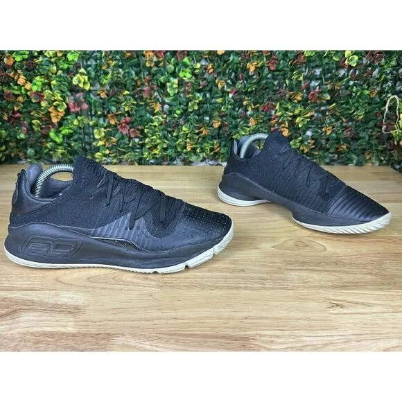 Under Armour Steph Curry 4 Low Basketball‎ Shoes 3000083-004 NICE Black Mens 9