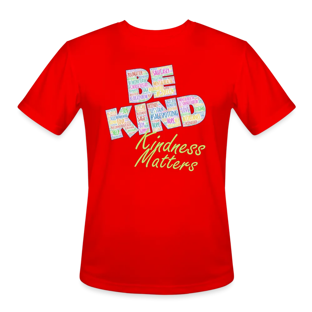 Unisex Athletic T-Shirt - Be Kind (WordCloud)