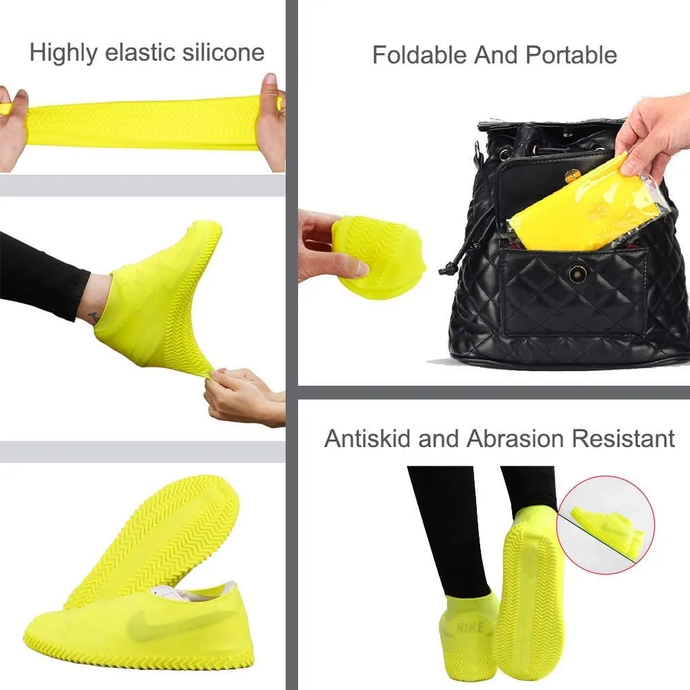 Unisex Waterproof Rainproof Non-Slip Silicone Shoes Cover
