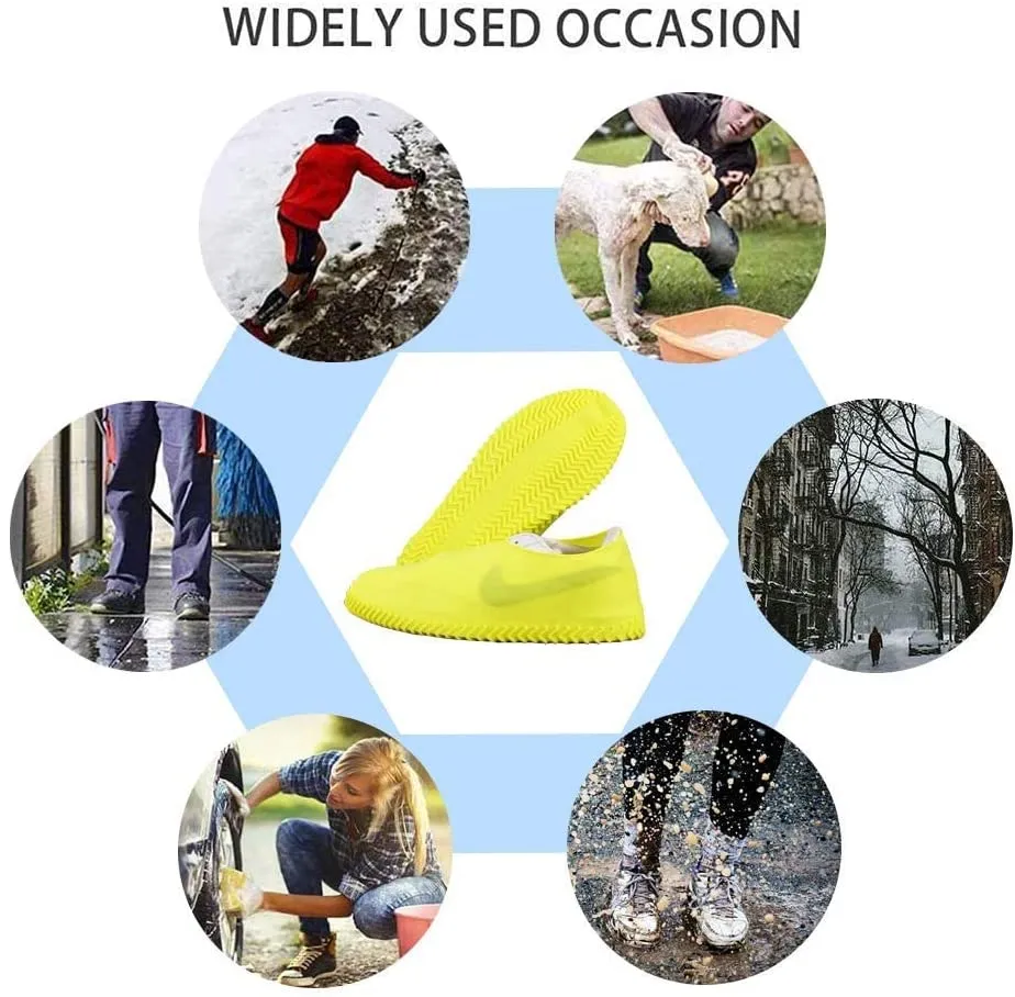 Unisex Waterproof Rainproof Non-Slip Silicone Shoes Cover