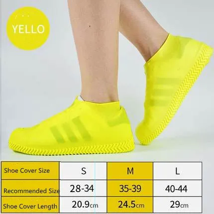 Unisex Waterproof Rainproof Non-Slip Silicone Shoes Cover