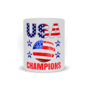 Usa Champion Mugs, USA Football Champion, Fourth of July, American Pride, Football, Patriotic Fan, Soccer Player,