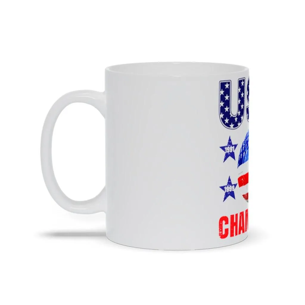Usa Champion Mugs, USA Football Champion, Fourth of July, American Pride, Football, Patriotic Fan, Soccer Player,