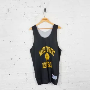 Vintage Champion Wake Forest Basketball Jersey - Black - XL