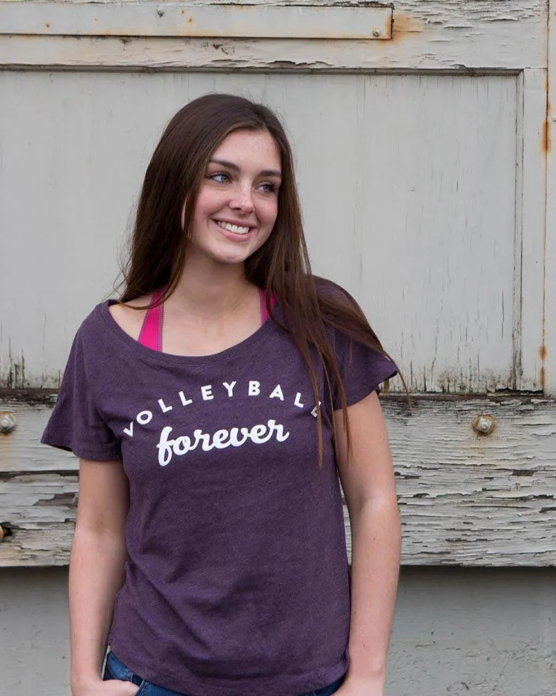 Volleyball Forever Ladies Short Sleeve Shirt