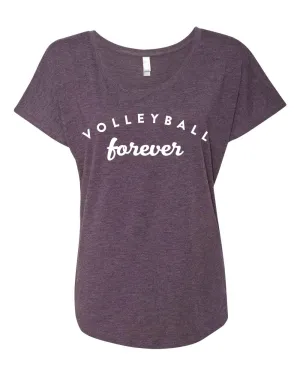 Volleyball Forever Ladies Short Sleeve Shirt