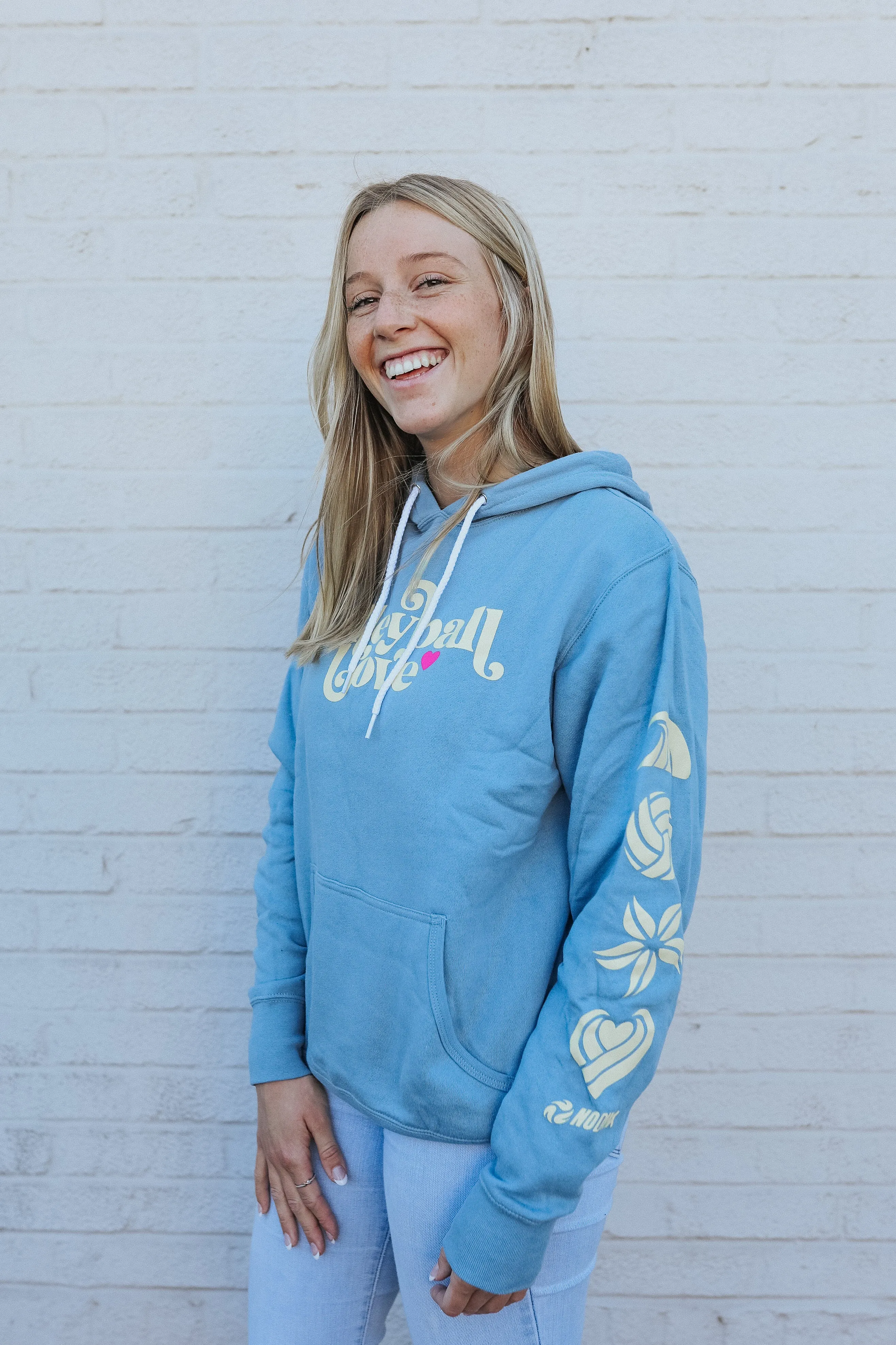 Volleyball Love Hooded Sweatshirt