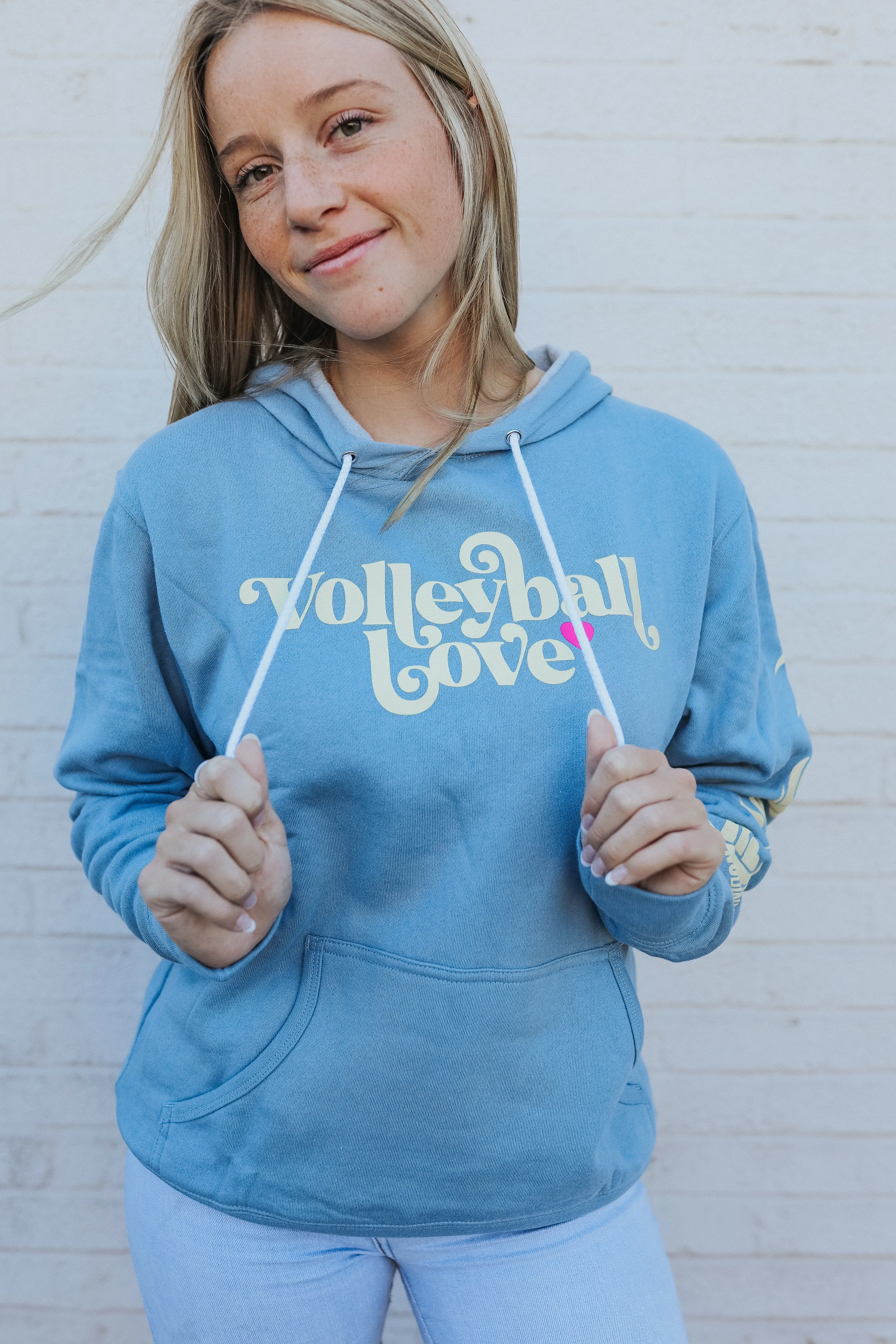 Volleyball Love Hooded Sweatshirt