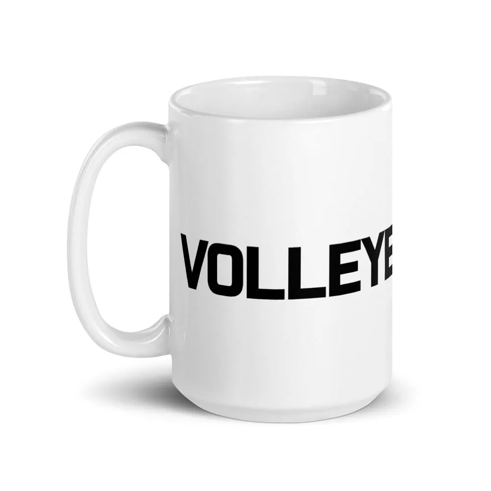 Volleyball Mom White Mug