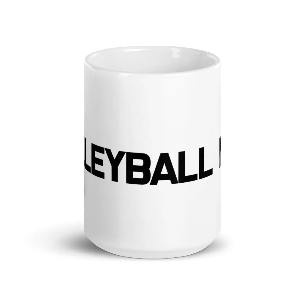 Volleyball Mom White Mug