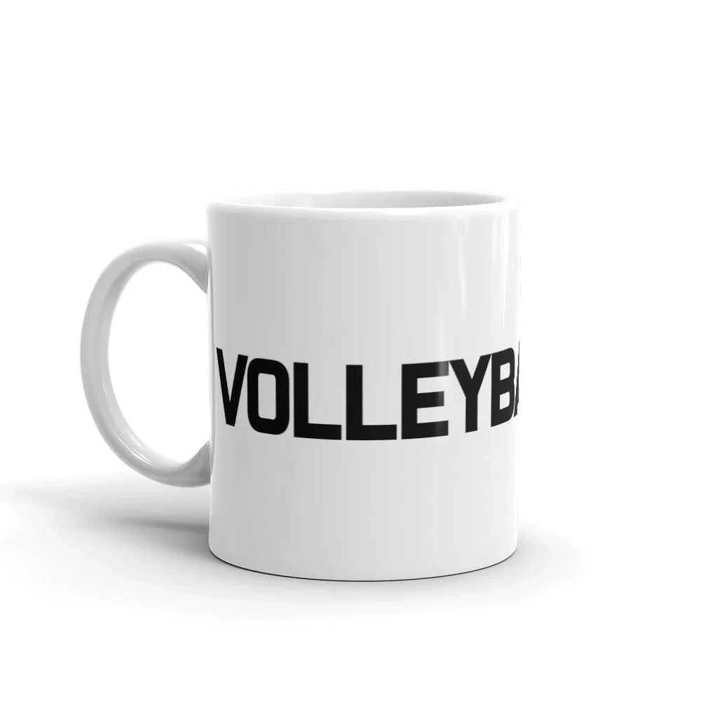 Volleyball Mom White Mug