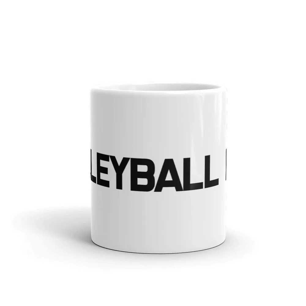 Volleyball Mom White Mug