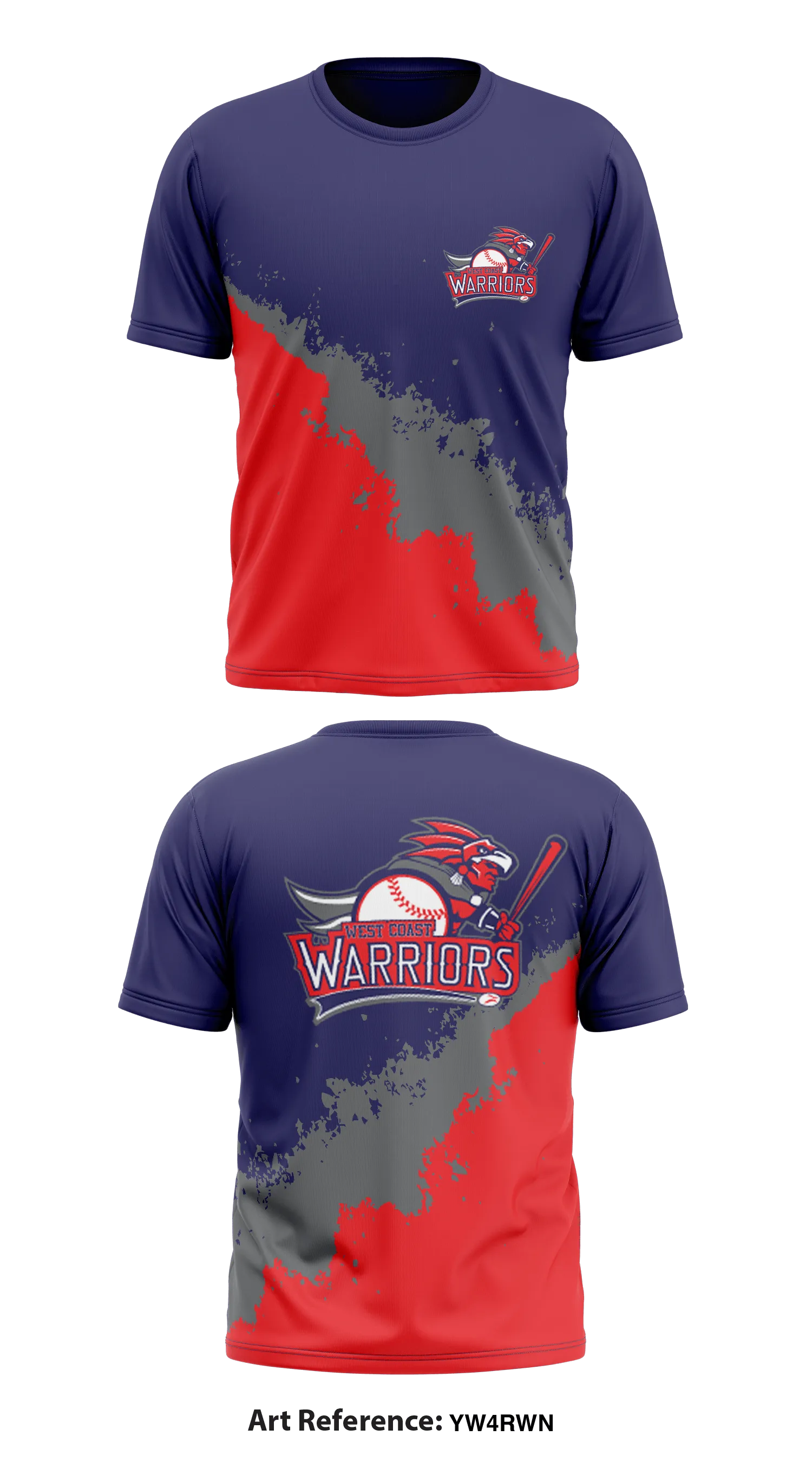 West Coast Warriors Store 1 Core Men's SS Performance Tee - Yw4Rwn
