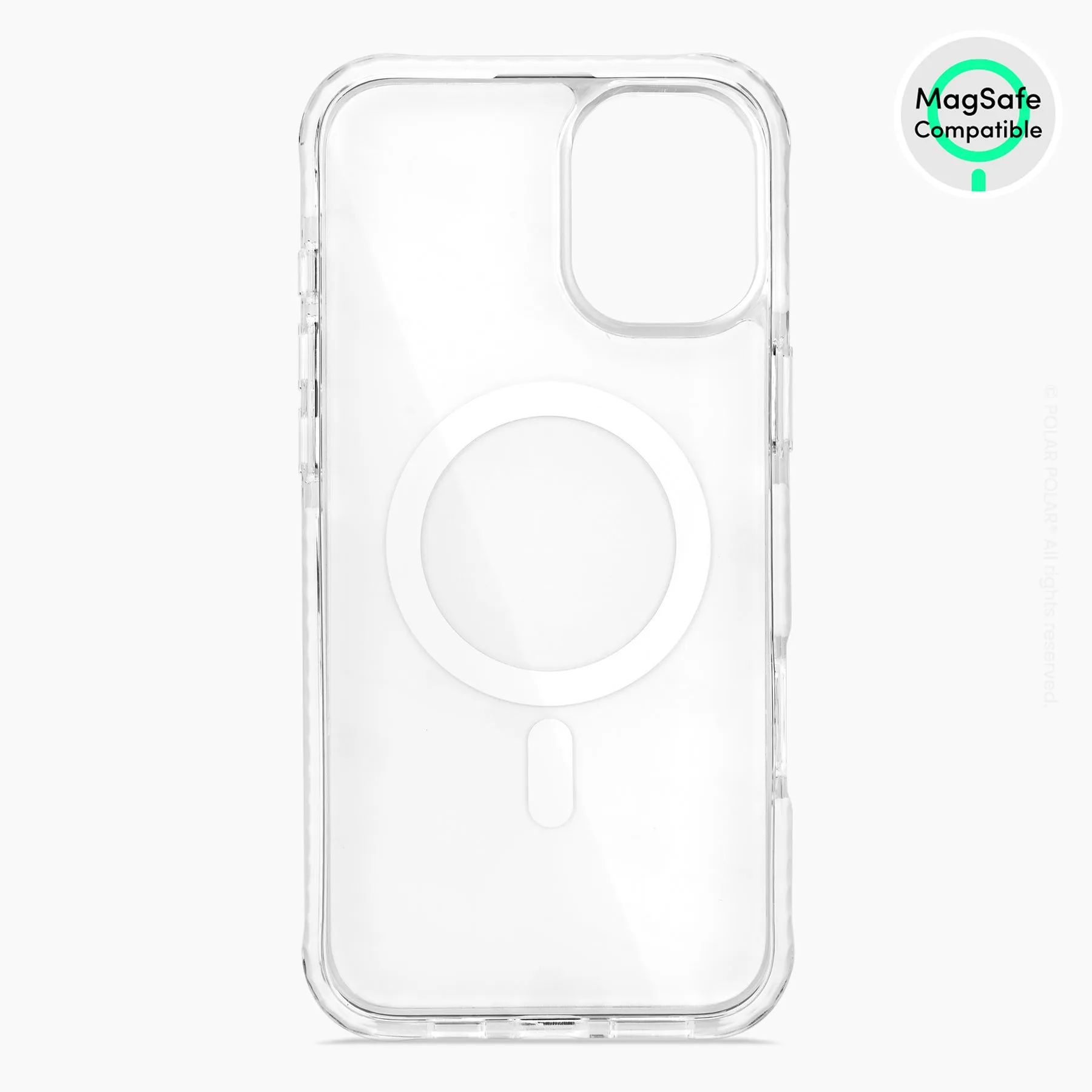 White Rocky Road Terrazzo - iPhone 16 Plus Clear Bumper MagSafe Case